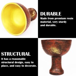 DOERDO Indiana Jones Holy Cup Religion Ornament Halloween Gathering Prop Gifts, The Last Crusade Cup of Christ Chalice Sacrifice Tool, Retro color