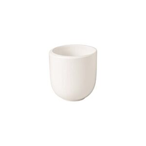 villeroy & boch newmoon mug without handle, modern cup for tea and coffee premium porcelain, white, dishwasher safe