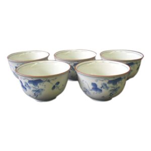 ranchant sencha set, multi, φ3.5 x 2.0 inches (9 x 5 cm), 6.9 fl oz (175 cc), grap