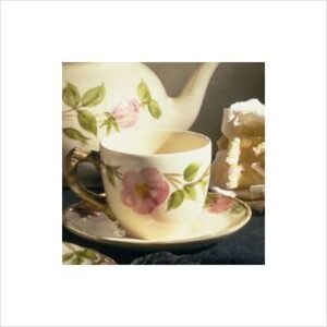 franciscan desert rose dinnerware low teacups, set of 4