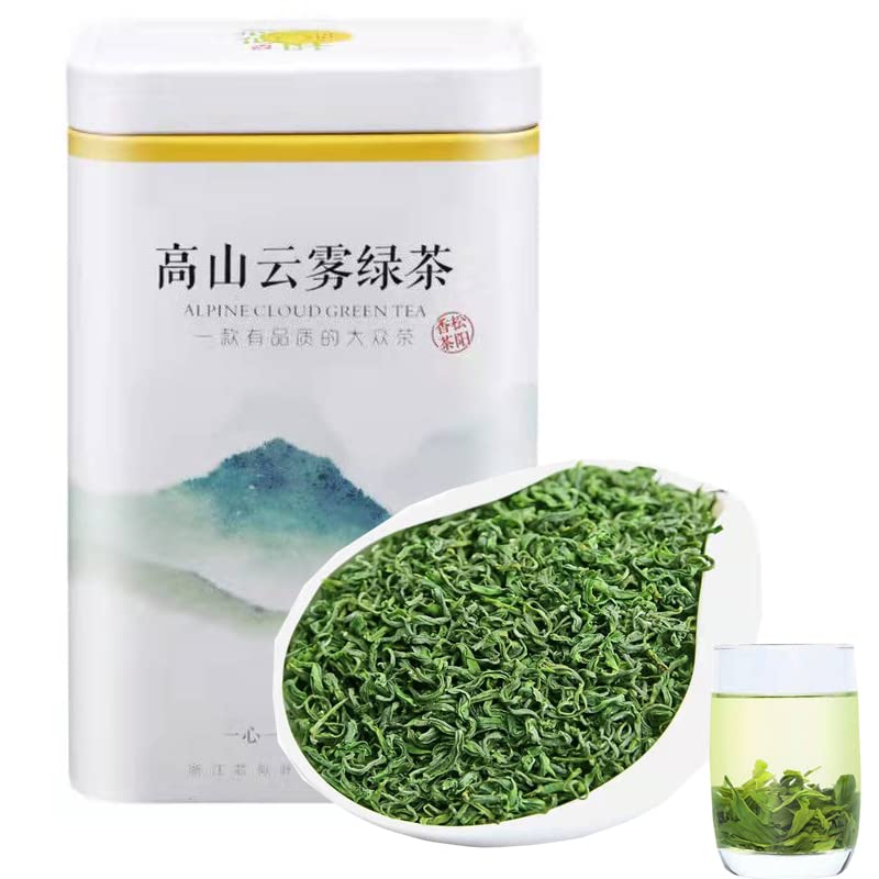 Green Tea - Cloud and Mist Premium Loose Leaf Green Tea (4.40 oz) - Alpine cloud green tea高山云雾绿茶125g