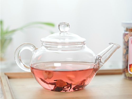 Moyishi Glass Teapot Tea Cup Glass with Infuser and Lid Green Tea Cup (200ml Tea pot)