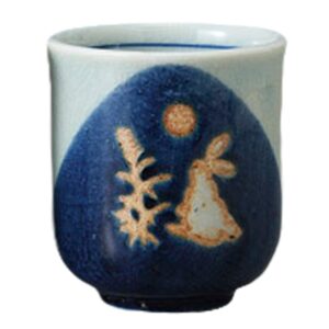 yamashita craft 756010711 hot water cup, rabbit teacup, small, 2.7 x 3.0 inches (6.8 x 7.6 cm), 5.3 fl oz (160 cc)