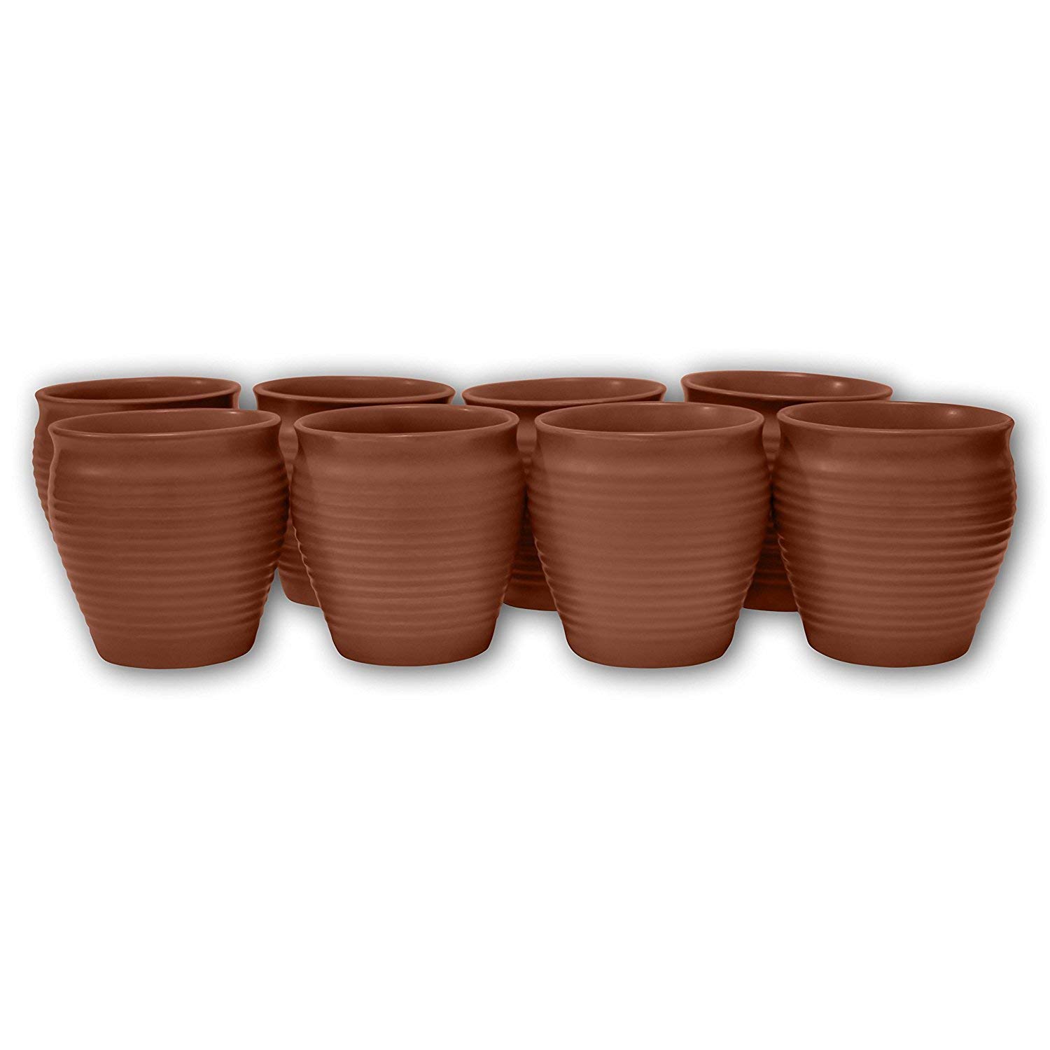 Artisansorissa Reusable Natural Clay Mud Kulhad Kullad Tea Coffee Cup Set of 6 for Health Benifit 160ml