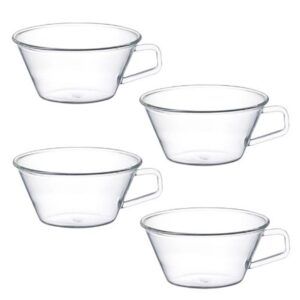 Kinto 8437 Tea Cup, Cast 8.8 fl oz (220 ml), Set of 4