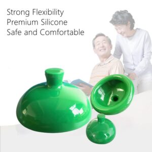 Beisto Sputum Cup, Silicone Palm Chest Percussion Cup, Sputum Remover Cup for Bed-Rest Patients Bedridden Elders to Expectorate Infant Phlegm Removing, Green
