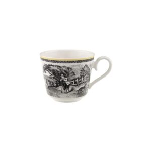 villeroy & boch audun ferme 12-oz. breakfast cup, yellow/black/white