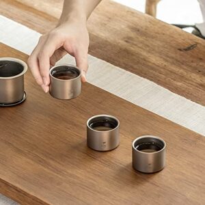 Keith Titanium Tea Set (3 Double-Wall Cups only - Ti3926)