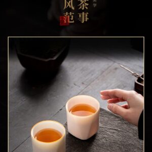 Traditional Chinese Tea Cup Small teacups Bulk Small Teacup Tea Cup Without Handle Porcelain Teacup Handmade Tea Cup (a 160ml)