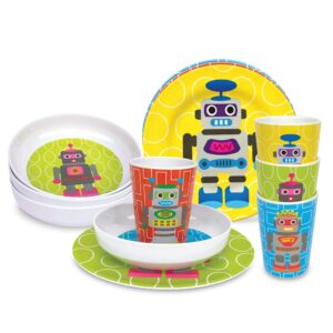 French Bull 4pc Kids Juice Cup Set - Robots