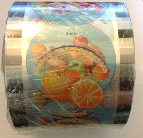 machineforfood 1 Roll BOBA BUBBLE TEA CUP SEAL ROLL FILM SEALS @ 3200 CUPS,printed,nice design