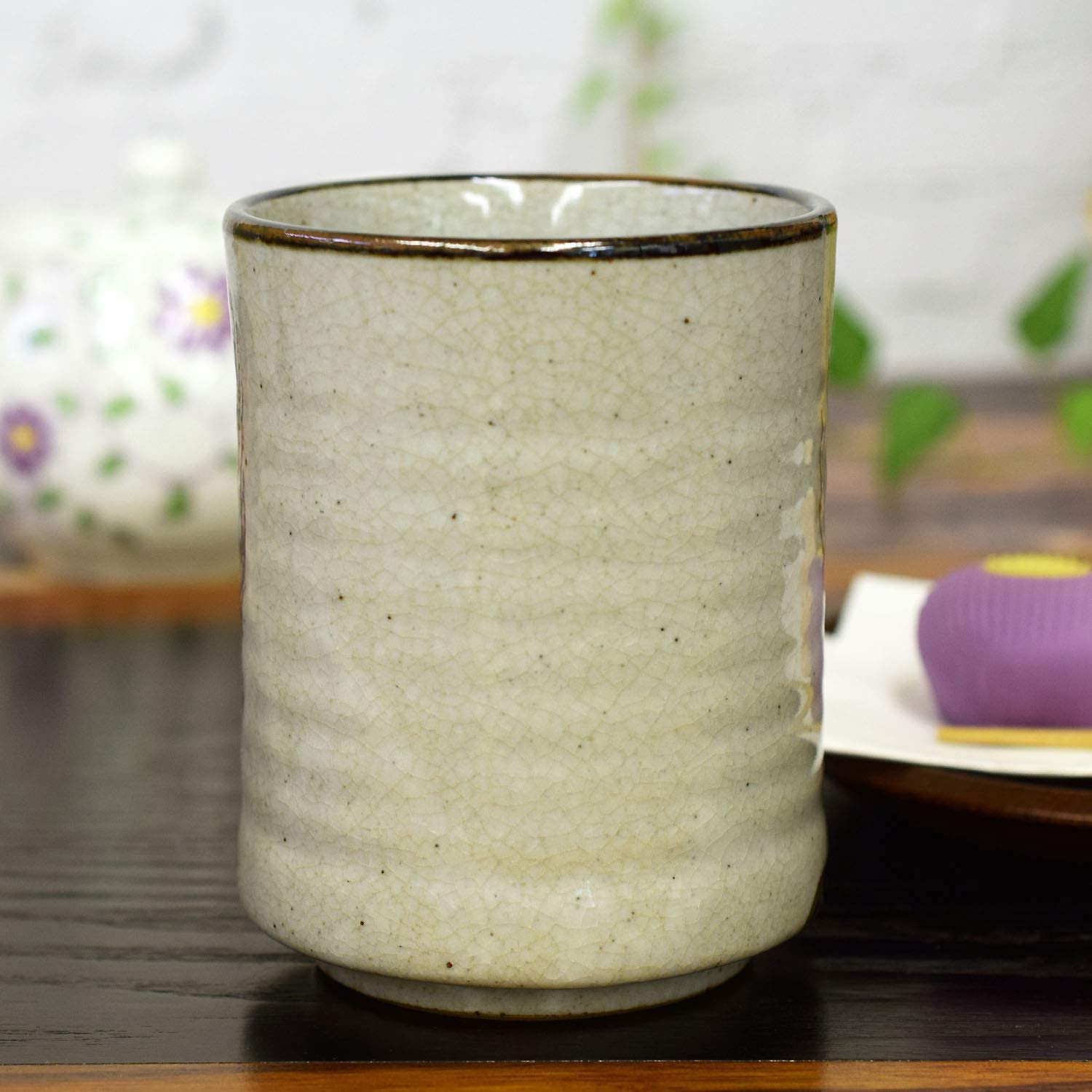 Kutani Yaki(ware) Japanese Yunomi Tea Cup Kourin