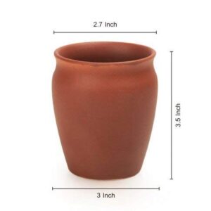 Odishabazaar Clay Tea Kullad & Cup Earthen Products are Goods for Health Set of 6 Pcs