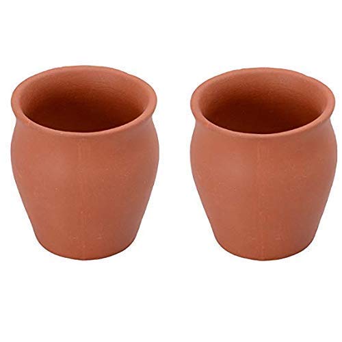 Odishabazaar Clay Tea Kullad & Cup Earthen Products are Goods for Health Set of 6 Pcs