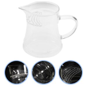 BESTonZON Sharing Glass Tea Cup Tea Fair Cup Chinese Gong Kung Fu Tea Milk Pitcher Cha Hai Tea Fairness Cup Sharing Pitcher Teaware Accessory