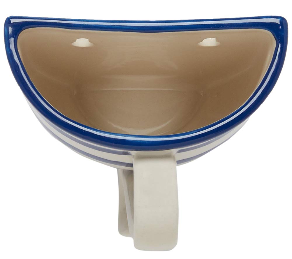 C.R. Gibson Tea Cup Chalk Holder-Ceramic, Blue & White