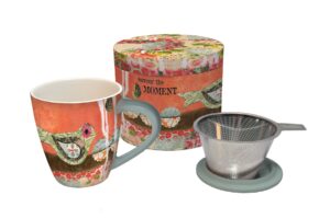 lang savor the moment tea infuser mug, multicolor
