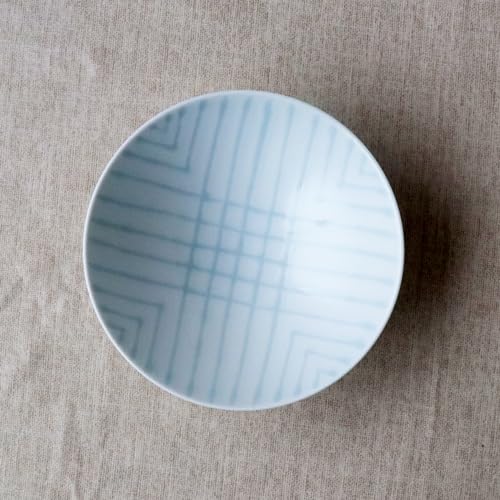 Hakusan Pottery S-20 Flat Tea Wan, White, Approx. φ5.9 x 2.1 inches (15 x 5.3 cm), Masahiro Mori Design, Hasami Ware Made in Japan