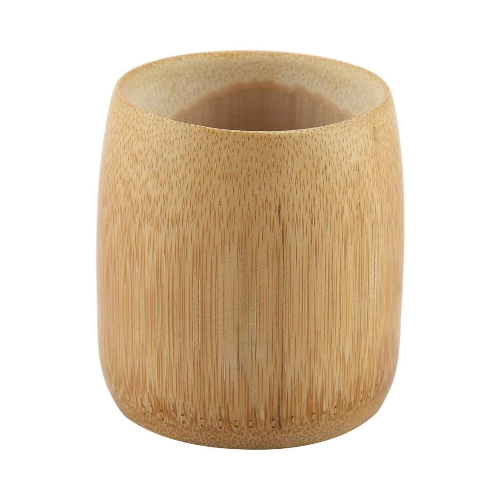 NITRIP Natural Pure Bamboo Tea Cup Handmade No Paint Eco-Friendly Home Water Cups(M)