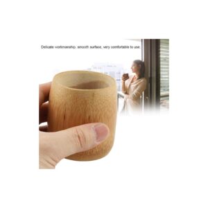 NITRIP Natural Pure Bamboo Tea Cup Handmade No Paint Eco-Friendly Home Water Cups(M)