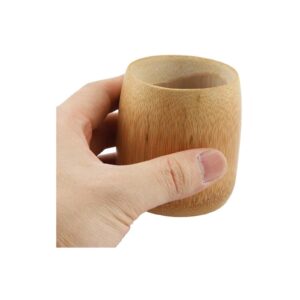 NITRIP Natural Pure Bamboo Tea Cup Handmade No Paint Eco-Friendly Home Water Cups(M)
