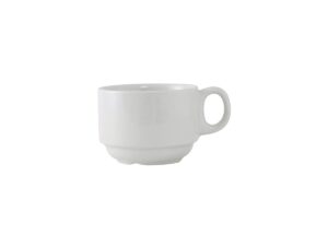 tuxton china alf-0703 cup, 7 oz., 3-1/4" dia. x 2-1/2"h, stackable, microwave & dishwasher safe, oven proof, fully vitrified, lead-free, tuxcare, healthcare, alaska/colorado, case of 36