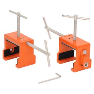 2pcs Cabinet Claw Professional Metal Cabinetry Clamp with Hex Wrench for Display Cabinet Orange Cabinet Clamps For Installing Cabinets