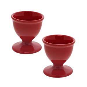 soft boiled egg cups set of 2 red