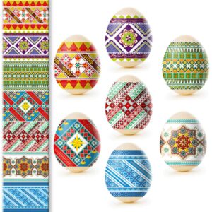 Lot of 5 Egg Wrap - Easter Egg Sleeves - Easter Egg Wrappers - Easter Egg Shrink Wrappers - Russian Easter Egg Wraps - Ukrainian Easter Eggs - Pysanky Egg Decorations - Orthodox Easter Egg Arounds