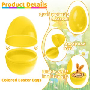 Motiloo 72 Pieces 2.3 Inch Plastic Easter Eggs, Fillable Easter Eggs Colorful Bright Plastic Easter Eggs Perfect for Easter Egg Hunt, Basket Stuffers Fillers, Easter Party Favors