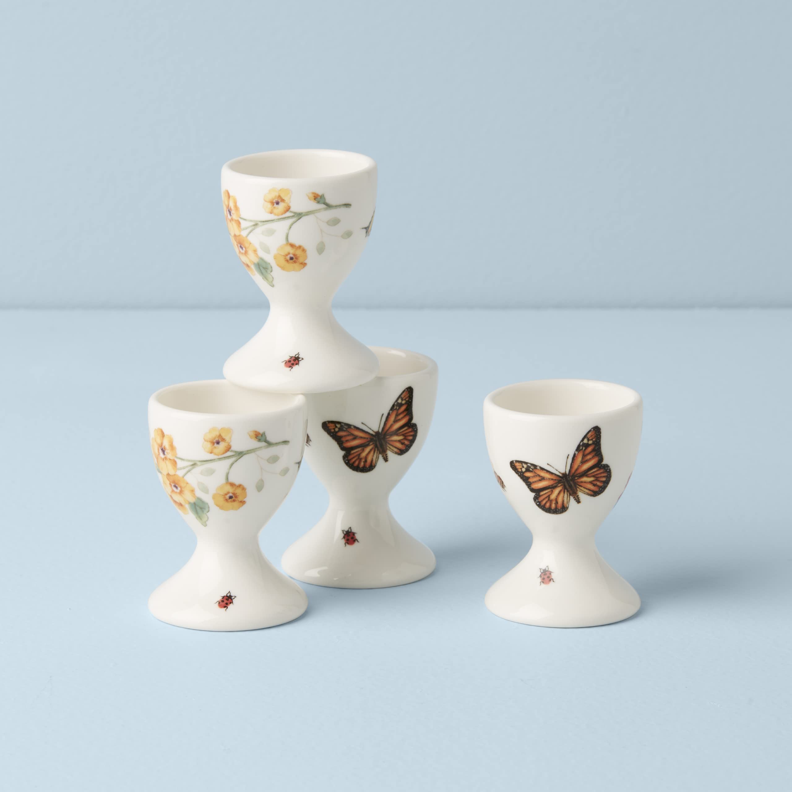 Lenox Butterfly Meadow 4Pc Egg Cups, 0.65