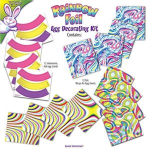 RAINBOW FOIL Easter EGG DECORATING KIT