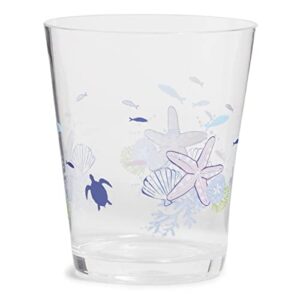 Vera Bradley Women's Indoor/Outdoor Acrylic Cups Set of 2, Turtle Dream, One Size