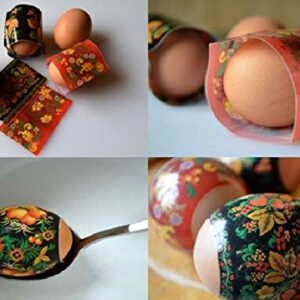 Easter Egg Sleeves - Russian Easter Egg Wraps - Ukrainian Easter Eggs - Easter Egg Wrappers - Easter Egg Shrink Wrappers - Egg Wrap - Pysanky Egg Decorations - Orthodox Easter Egg Arounds