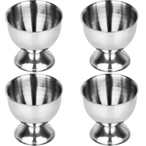 egg cup, anwenk egg tray stainless steel soft boiled egg cups holder stand dishwasher safe (4 packs)
