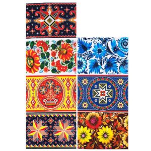 7 geometrical and floral ornaments ukrainian easter egg decorating wraps