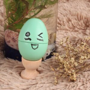 6pcs Wooden Egg Cups for Spring Easter Party Unpainted Easter Egg Holders Stands for DIY Painting Easter Craft Children's Toy