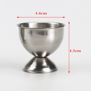 UUYYEO 2 Pcs Stainless Steel Egg Cups Boiled Egg Holder Egg Tray Kitchen Tool for Hard Boiled Eggs