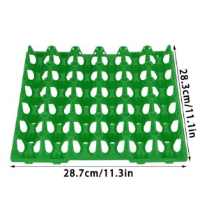 5PCS Plastic Egg Tray Egg Crates 30 Egg Flats for Home Chicken Farmers Stackable Egg Cartons Hold Multiple Eggs Great for Storing Sorting and Shipping Eggs(Green)