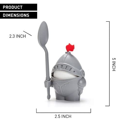 PELEG DESIGN Egguins 3-in-1 Cook, Store and Serve Egg Holder + Arthur- Soft or Hard Boiled Egg Cup Holder With a Spoon Included Bundle