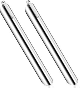 restaurant crumb sweepers for servers - waiters, stainless steel table crumbers for tablecloth in restaurants and homes with pocket clip, durable and cost-effective for quick cleanup (2 pack)