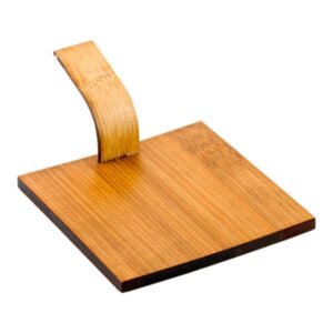 Restaurantware 3 Inch Bamboo Serving Plates 100 Disposable Wood Serving Boards - With Handle Serve Pastries Cakes Or Cheeses Bamboo Square Dessert Plates For Appetizers Or Snacks