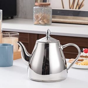 SANQIAHOME Stainless Steel Teapot Coffee Servers 1500ml