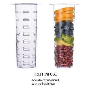 Eleganttime 1 Gallon Glass Drink Dispensers for Parties,2 Pack Beverage Dispenser with Fruit Infuser,Laundry Detergent Dispenser Punch Bowls Water Juice dispensers with Easy Flow Spigot for Outdoor