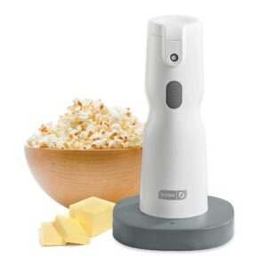 dash electric butter sprayer, cordless butter sprayer for popcorn, toast, entrees and more - white