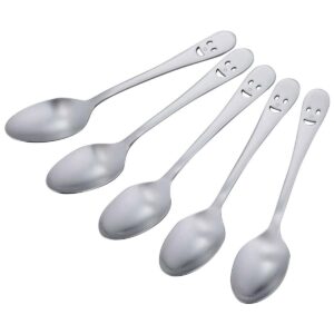 shimomura kihan 25389 tsubamesanjo curry spoon, total length 6.9 inches (17.5 cm), stainless steel, set of 5, made in japan