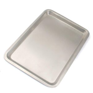 g.s instrument tray flat stainless steel 10.5" x 6.5" body piercing, serving