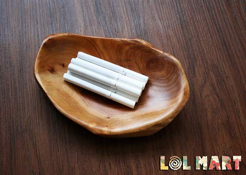 HIZBO MART Root Wood Serving Dish, Vintage Wooden ring dish, appetizer display, Hand Carved Artworks（The length 7~11inch）