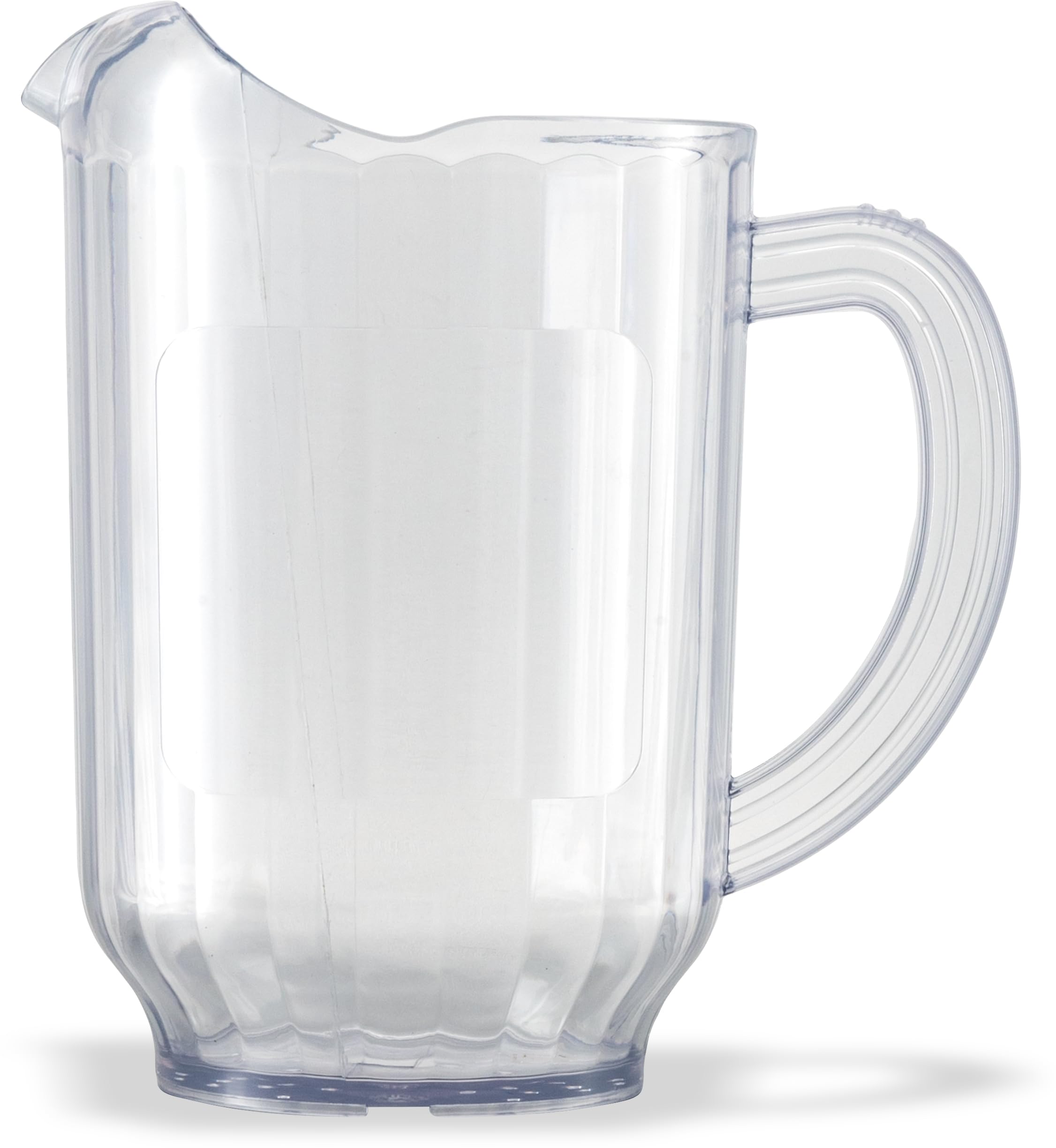 Carlisle FoodService Products Versapour Clear Pitcher Tall Pitcher for Restaurants, Catering, Kitchens, Plastic, 60 Ounces, Clear