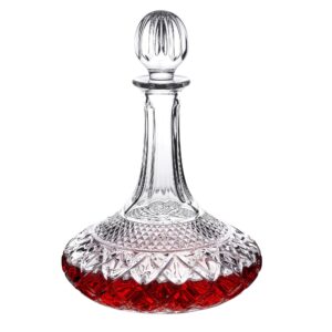 Paysky 50oz Wine Decanter Crystal Bottle for Wine with Stopper- Top Red Wine Decanter Carafe Bottle with Luxury Box .Elegant Gift for Men/Women